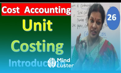 26 Unit Costing Introduction From Cost Accounting