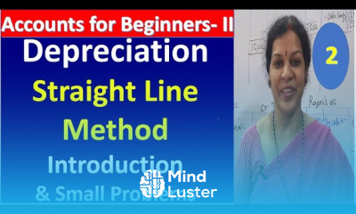 2 Depreciation Straight Line Method Introduction Small Problems