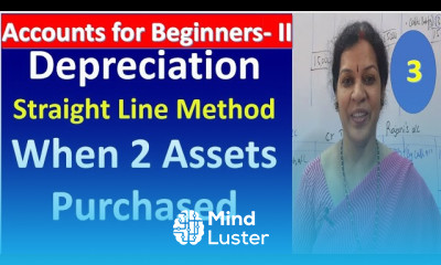3 Depreciation Straight Line Method When 2 Assets Purchased