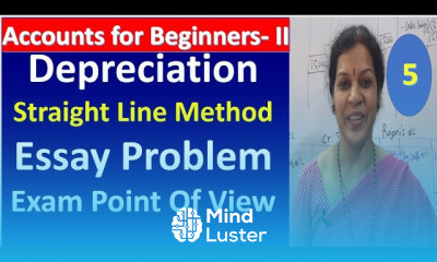 5 Depreciation Straight Line Method Essay Problem Exam Point Of View