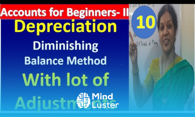10 Depreciation Diminishing Balance Method With lot of Adjustments