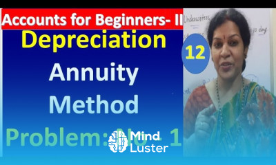 12 Depreciation Annuity Method Problem No 1