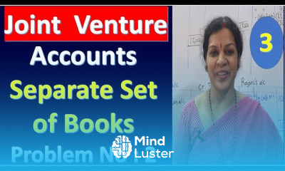 3 Joint Venture Accounts Separate Set of Books Problem No 2