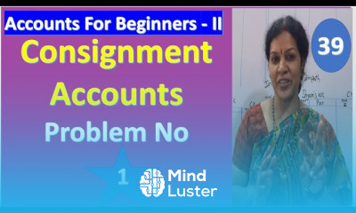 3 Consignment Accounts Problem No 1