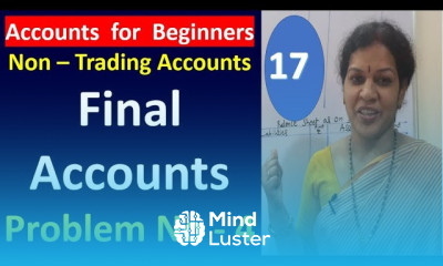 17 Non Trading Accounts Final Accounts Problem No 4