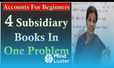 20 Four Subsidiary Books in One Problem Purchase Sales Purchase Returns Sales Returns Book