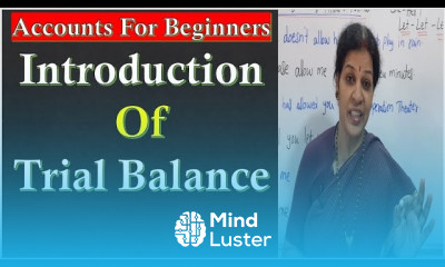 21 Introduction of Trial Balance