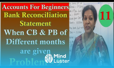 52 Bank Reconciliation Statement Overdraft Problem No 9 from Financial Accounting