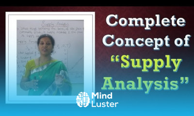 Supply analysis