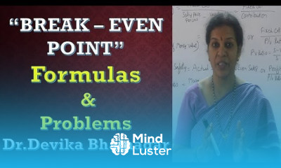 Break Even Point Formulas Problems