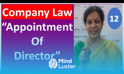 12 Appointment of Director Company Law
