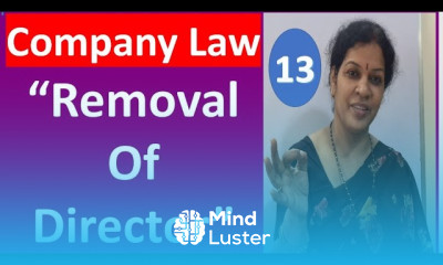 13 Removal Of Director Company Law Subject