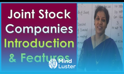 Introduction Features of Joint Stock Company BOM Company Law Subject