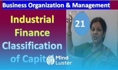 21 Industrial Finance Classification of Capital From Business Organization Management Subject