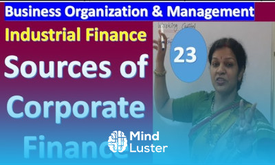 23 Sourced Of Corporate Finance From Business Organization Management Subject