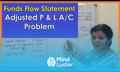 5 Adjusted P L Account Practical Problem in Funds Flow Statement