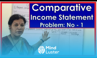 Comparative Income Statement Problem NO 1 in Financial Statement By Dr Devika Bhatnagar