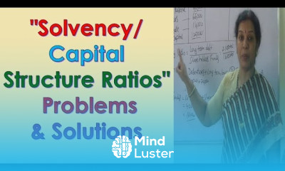 Solvency Capital Structure Ratios Problems Solutions