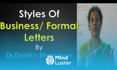 Styles of Business Formal Letters By Dr Devika Bhatnagar