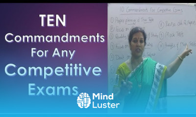 10 Commandments For Any Competitive Exams
