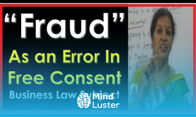 Fraud As an Error in Consent In Law Subject By Dr Devika Bhatnagar