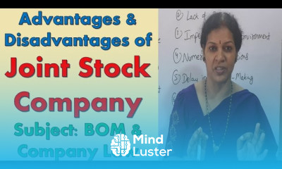 Advantages Disadvantages of Joint Stock Company