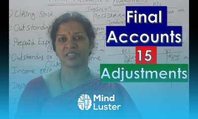 15 Adjustments in Final Accounts By Dr Devika Bhatnagar