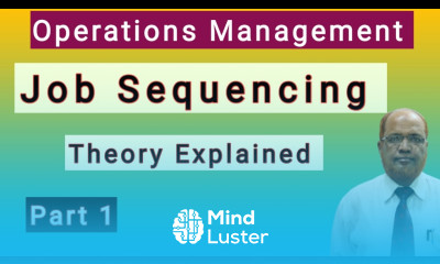 Operations Management I Job Sequencing Problems I Theory Explained I Part 1 I Hasham Ali Khan
