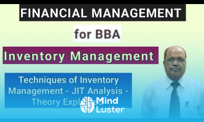JIT Technique in Inventory Management Financial Management for BBA Explained by Hasham Ali Khan
