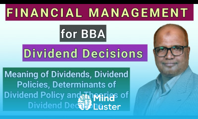 Financial Management I for BBA I Dividend Decision Theory I Hasham Ali Khan I