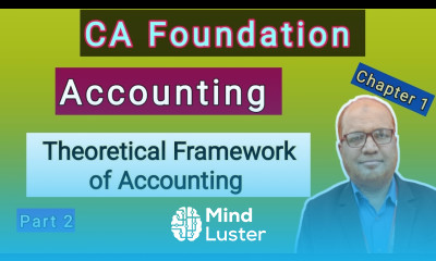 Accounting I CA Foundation I Chapter 1 I Theoretical Framework of Accounting I Part 2 I Hasham Ali