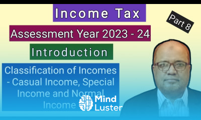 Income Tax I Assessment Year 2023 24 I Classification of Incomes I Theory I I Hasham Ali Khan I
