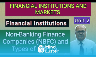 Financial Institutions and Markets I Unit 2 I Part 10 I Non Banking Finance Companies I Hasham Ali