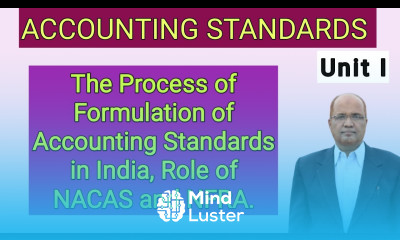 Accounting Standards I The Process of Formulation of AS in India I Hasham Ali Khan I