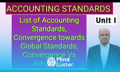 Accounting Standards I List of AS I Convergence towards Global Standards I Hasham Ali Khan I