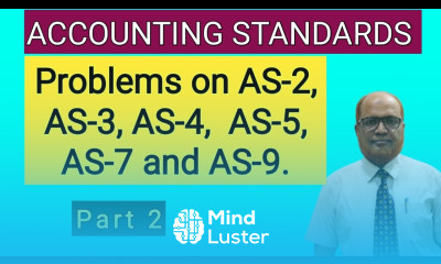 Accounting Standards I Problems on Accounting Standards I AS 2 to AS 9 I Part 2 I Hasham Ali Khan