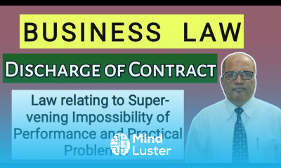 Business Law I Discharge of Contract I Law Relating to Supervening Impossibility I Problems I Khans