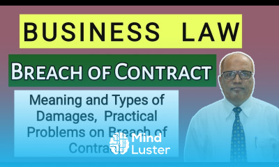 Business Law I Breach of Contract I Damages I Types of Damages I Problems on Breach I Khans Commerce