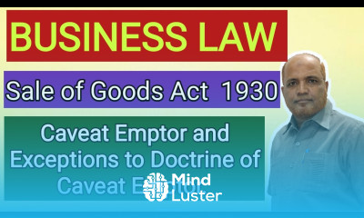 Business Law I Caveat Emptor I Exceptions to the Doctrine of Caveat Emptor I Khans Commerce Tutorial