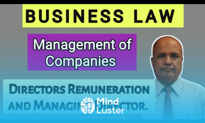 Business Law II Directors Remuneration and Managing Director II Khans Commerce Tutorial II