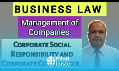 Business Law I Corporate Social Responsibility I Corporate Governance I Khans Commerce Tutorial I
