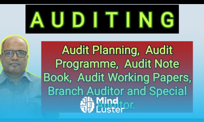 Auditing I Audit Planning I Audit Program I Audit Note Book I Audit Working Papers I Branch Auditors