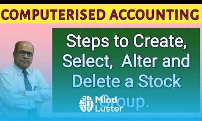 Computerised Accounting I Steps to Create Select Alter and Delete a Stock Group I Khans Commerce