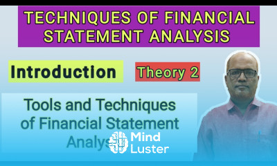 Cost Control and Management Accounting I Technique of Financial Statement Analysis I Theory I Part 2