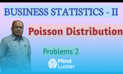 Business Statistics 2 I Poisson Distribution I Problems and Solutions I Part 2 I Khans Commerce Tut