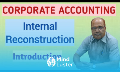Corporate Accounting I Internal Reconstruction of Companies I Introduction Theory I Khans Commerce T