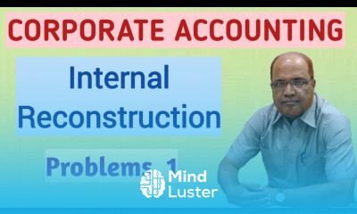 Corporate Accounting I Internal Reconstruction of Companies I Problems and Solutions I Part 1 I Khan