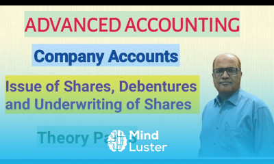 Advanced Accounting I Company Accounts I Issue of Shares and Debentures I Theory I Part 3 I Khan Sir