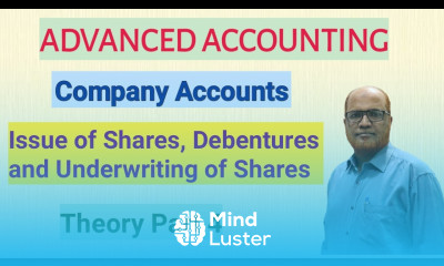 Advanced Accounting I Company Accounts I Issue of Shares and Debentures I Theory I Part 4 I Khans Sr