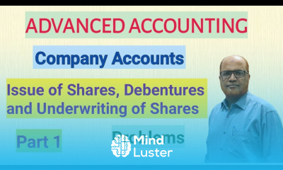 Advanced Accounting I Company Accounts I Issue of Shares and Debentures I Problems I Part 1 I Khan